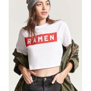 Forever 21 Ramen crop top